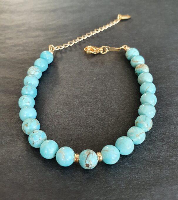 Turquoise Crystal Bracelet - Image 4