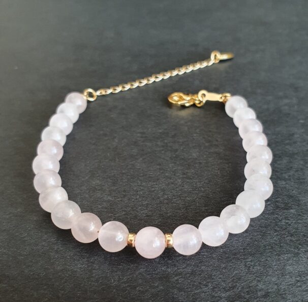 Rose Quartz Crystal Bracelet - Image 3
