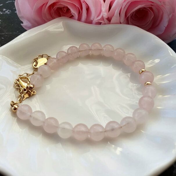 Rose Quartz Crystal Bracelet - Image 2