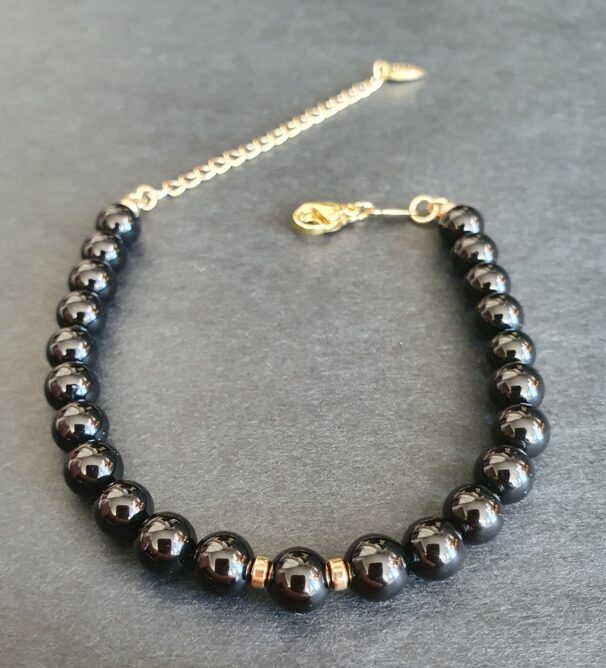 Black Obsidian Crystal Bracelet - Image 4