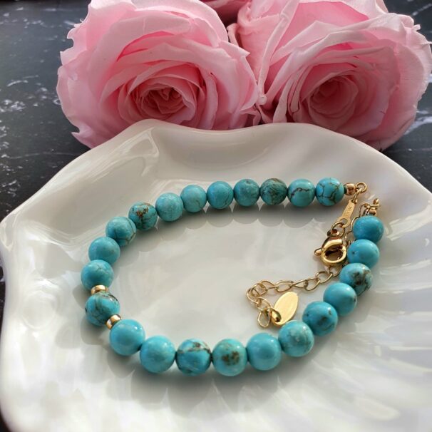 Turquoise Crystal Bracelet - Image 3