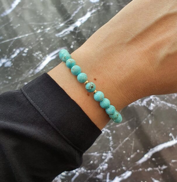 Turquoise Crystal Bracelet - Image 2