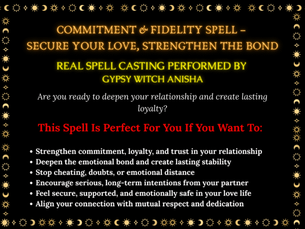 Commitment & Fidelity Spell - Image 2