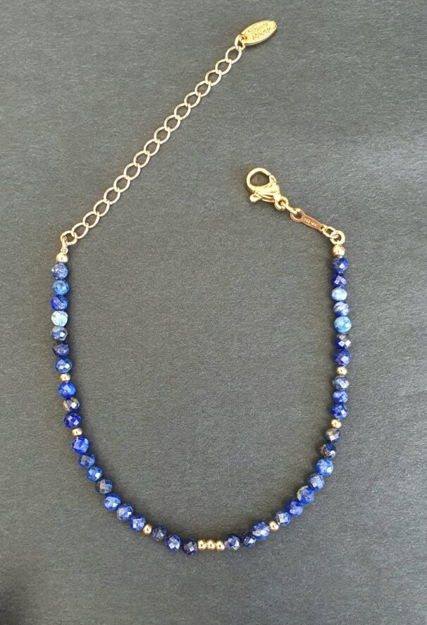 Dainty Lapis Lazuli Crystal Bracelet - Image 2