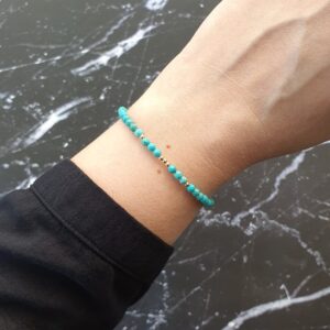 Dainty Turquoise Crystal Bracelet