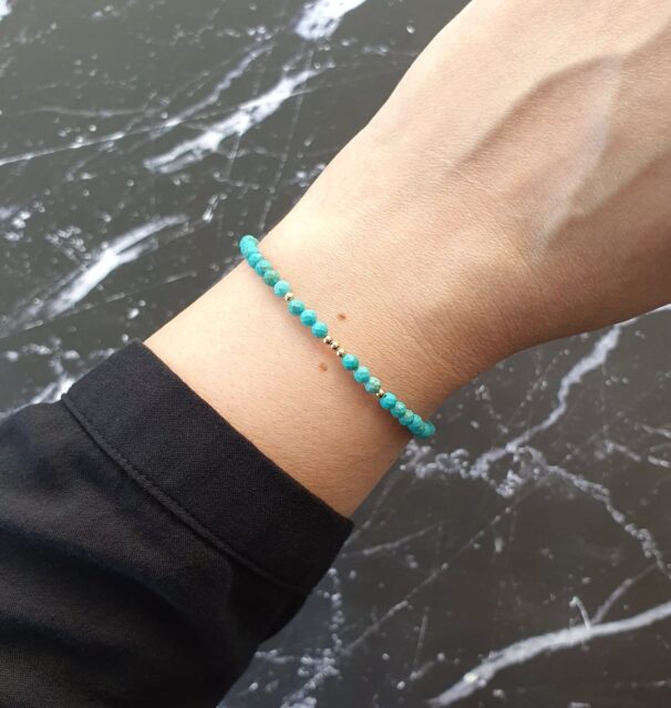 Dainty Turquoise Crystal Bracelet