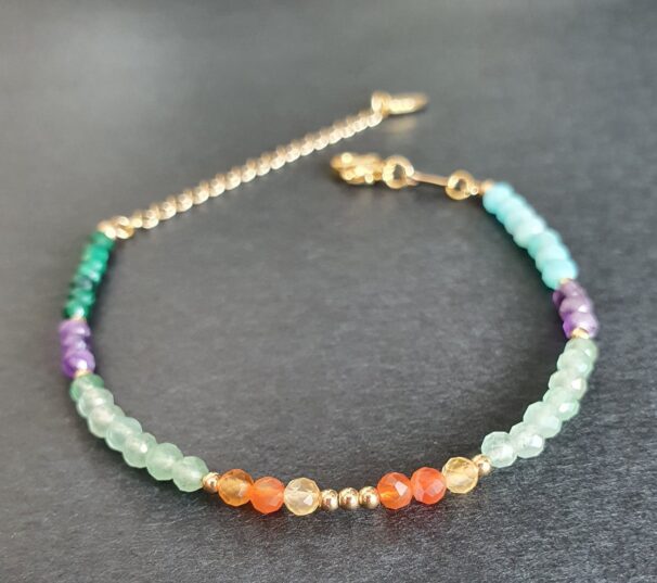 Good Luck Energy Crystal Bracelet with natural gemstones – designed to attract positive energy, luck, and new opportunities.