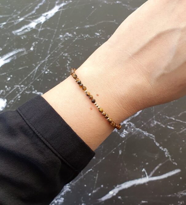 Dainty Tiger Eye Crystal Bracelet