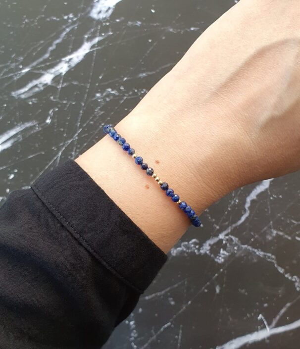 Dainty Lapis Lazuli Crystal Bracelet