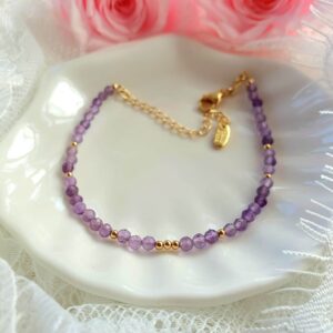 Dainty Amethyst Crystal Bracelet